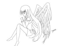 Anime Angel Colouring Pages Nomenclatura