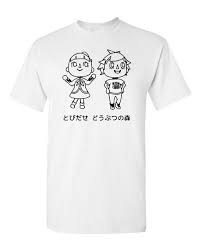 Thanks to the april #animalcrossing: Animal Crossing T Shirt Black Print White Shirtfan Inspired Etsy