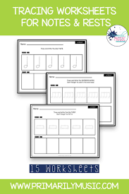 Trace It Write It Notes And Rests In 2020 Preschool Music Lessons Elementary Music Worksheets Teaching Music