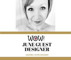 June Guest Designer Amanda...... Glitter Embossing & Sparkles for  Scrapbooking!