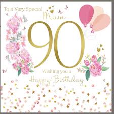 Amazing happy birthday aunt messages and wishes with image to express love for your dearest aunt ,being a special person to you and your family. 90th Birthday Card For A Very Special Mum Polkadot Stripes