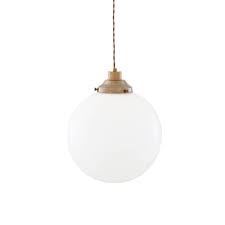 This opal pendant lamp is available in all sizes + colors variation. Mullan Lighting Gentry 30cm Opal Glass Globe Pendant Antique Brass