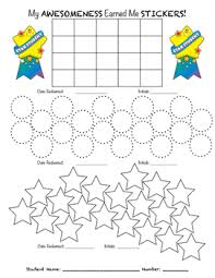 Sticker Chart Reproducible