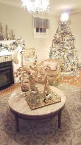 Gold Silver And White Christmas Decor In Living Room White Christmas Decor Christmas Mantle Decor Christmas Mantel Decorations