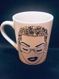 Afrocentric Bling Coffee Mug Afro American Coffee Mug Black Woman Boss Coffee Mug Crafts Mugs Mug Crafts