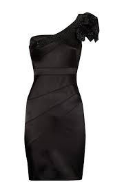 Karen Millen One Shoulder Black Beading Dress Designer Outfits Woman Karen Millen Dress Fashion