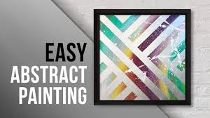Abstract Acrylic Painting With Masking Tape Daily Art Easy Diy Paint Abstract Decal Masking Tape Art Diy Painting