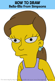 How to Draw Bella-Ella from Simpsons (The Simpsons) Step by Step
