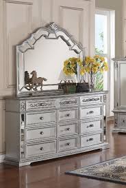 Pamela Silver Dresser And Mirror Dresser Decor Furniture Silver Dresser
