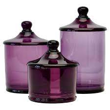 Purple Glass Jar