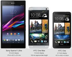 htc one max compared to motorola xt882 in size