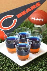 Chicago Bears Jell O Shots Recipe Shot Recipes Chicago Bears Chicago Bears Cake