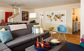 15 Modern And Contemporary Living Room Basement Designs Home Design Lover