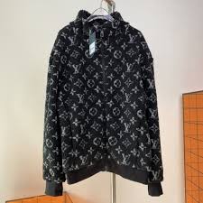 Lv Monogram Teddy Jacquard Fleece Zip Jacket Monogram Jacket Zip Jackets Lv Monogram