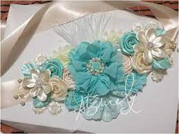 Resultado De Imagen Para Baby Shower Belly Band Tutorial Cinture A Fascia Fiori Di Stoffa Creativo