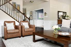 Photo of a contemporary living room in chicago with grey walls and a standard fireplace. Benjamin Moore Revere Pewter Jenna Kate At Home