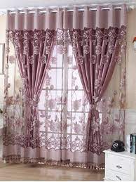 1pcs grommet roller floral window tulle curtains curtains living room drapes curtains