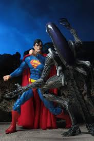 Dcdark Horse 7 Scale Action Figures Superman Vs Aliens 2 Pack Neca Sdcc De 2019 Alien Action Figures Superman V Batman Figures