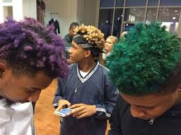 Lightening hair takes roughly 2 hours and requires hair bleach, shampoo, conditioner, gloves, green or blue food. Postbadmelanin On Twitter Black Men With Different Hair Colors