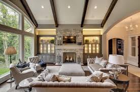The living room is furnished with claret armchairs (right) and a hexagonal table by rose tarlow melrose house, along. 16 Outstanding Ideas For Decorating Living Room With High Ceiling