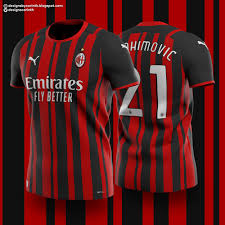 The special new golden kit celebrates the work of fondazione milan, ac milan's charity, with the words fondazione milan printed under the collar on the back of the shirt. Ac Milan 2021 22 Home Shirt Prediction Kit Design Football Shirt Blog