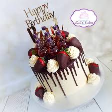 Birthday Cake With Chocolate Covered Strawberries On Top Pass The Courvoisier A Drip Cake For Paul S Birthday In Moist Vanilla With Chocolate Covered Chocolate Drip Cake Birthday Drip Cakes Birthday Cake Chocolate