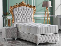 Check out our silver bedroom gold selection for the very best in unique or custom, handmade pieces from our shops. Casa Padrino Baroque Bedroom Set Gray White Silver Gold Magnificent Single Bed With Bedside Table Bedroom Furniture In Baroque Style