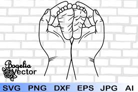 Download Feet Pictures Baby Feet In Mother Hands Svg Baby Feet Svg 1206215 Illustrations Design Bundles