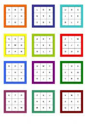 Bingo games are won when the pla. Alphabet Bingo Esl Worksheet By Jhamille