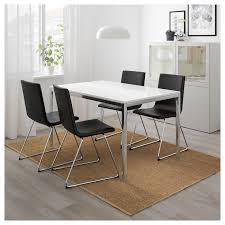 Torsby Table Chrome Plated High Gloss White Ikea In 2020 Ikea Dining Table Solid Oak Dining Table Small Dining Table
