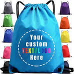 Amazon.com | Sapaigift Custom Drawstring Backpacks Logo/Text ...