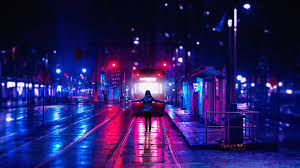 Vaporwave Digital Art Artwork Night City Lights 4k Hd Wallpapers Hd Wallpapers Id 32318