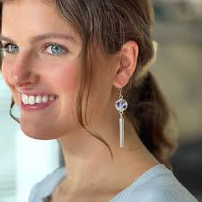 Buy CUSTOM ORDER Silver Tassel China Earrings, Broken China Jewelry,  Anniversary Gift for Wife, Made From Your China, Custom Family Jewelry  Online in India