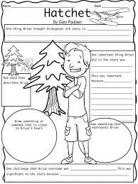Hatchet Character Map Hatchet Novel Study Novel Activities Hatchet Book