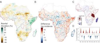 The clouds and precipitation map shows the expected precipitation, rain and snow, as well as the clouds. El Nino And The Shifting Geography Of Cholera In Africa Pnas