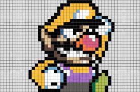 Wario Pixel Art Pixel Art Lego Art Pixel Art Design