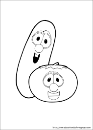 Cute easter bunny pictures, basket and chicks, and eggs. Veggie Tales Coloring Pages Free For Kids