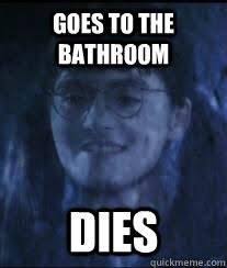 Monkas is a better twitch tv emote featuring an illustration of pepe the frog appearing frightened while sweating, which is typically used in twitch chat during moments of high tension in video game. Monika On Twitter Moaning Myrtle Harry Potter Funny Pictures Harry Potter Characters