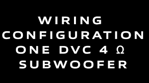 The following diagrams are the most popular wiring configurations when using dual voice coil woofers. How To Wire 1 Dual 4 Ohm Subwoofer Down To 2 Ohms Or Up To 8 Ohms Parallel Series Wiring Youtube