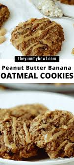 Peanut Butter Banana Oatmeal Cookies With Cranberries Flourless The Yummy Bowl Recipe In 2020 Banana Oatmeal Cookies Homemade Chocolate Muffins Best Chocolate Chip Cookies Recipe