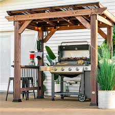 We did not find results for: Backyard Discovery Saxony Dark Walnut Wood Rectangle Grill Gazebo With Steel Roof 2104617com Rona