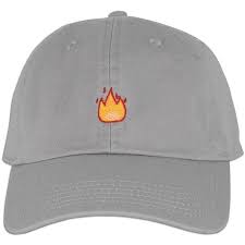 Fire Emoji Baseball Cap Curved Bill Dad Hat 100 Cotton Lit Hot Flame 7 Liked On Polyvore Featuring Accessories Ha Dad Hats Baseball Cap Cotton Lights