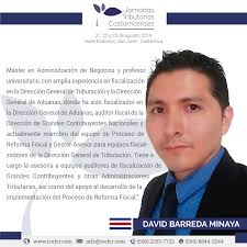 David Barreda Minaya, expositor costarricense estará participando de la  8va. edición de las Jornadas Tributarias Costarricenses. Conozca más sobre  él, en el siguiente post. #Expositores #ICEF  #JornadasTributariasCostarricenses