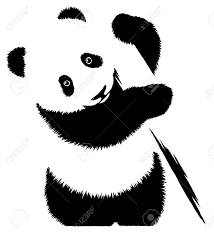 Schwarze Und Weisse Lineare Farbe Zeichnen Panda Illustration Lizenzfreie Fotos Bilder Und Stock Fotografie Image 70731425