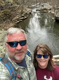 Boys trip. Took my son Grant Granger to Petit Jean State Park Arkansas-KMPJ  and hiked to a waterfall after we dropped most of my Jeep engine to a shop  in Searcy County-4A5