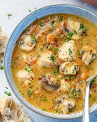 From green bean casserole to apple pie, hearty, warming dishes are a big part of what makes this time of year so special. Creamy Chicken Mushroom Soup Healthy Fitness Meals