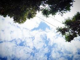 Pemandangan langit cerah berawan gambar. Menatap Awan Awan Langit Hujan