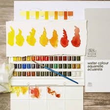 Winsor Newton Cotman Watercolour Studio Set Of 45 Half Pan In 2020 Watercolor Watercolour Painting Paint Set