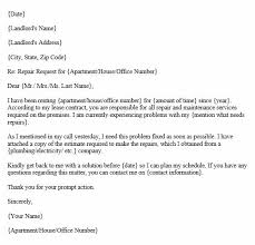 Request Letter For Repair And Maintenance Format Example