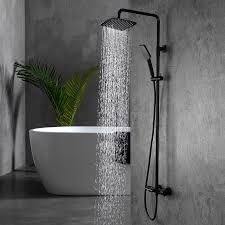 If you're looking for shower valves in your local store, use the home depot app to locate products and check inventory. Modern Exposed Rainfall Thermostatic Shower Mixer With Hand Shower In Matte Black